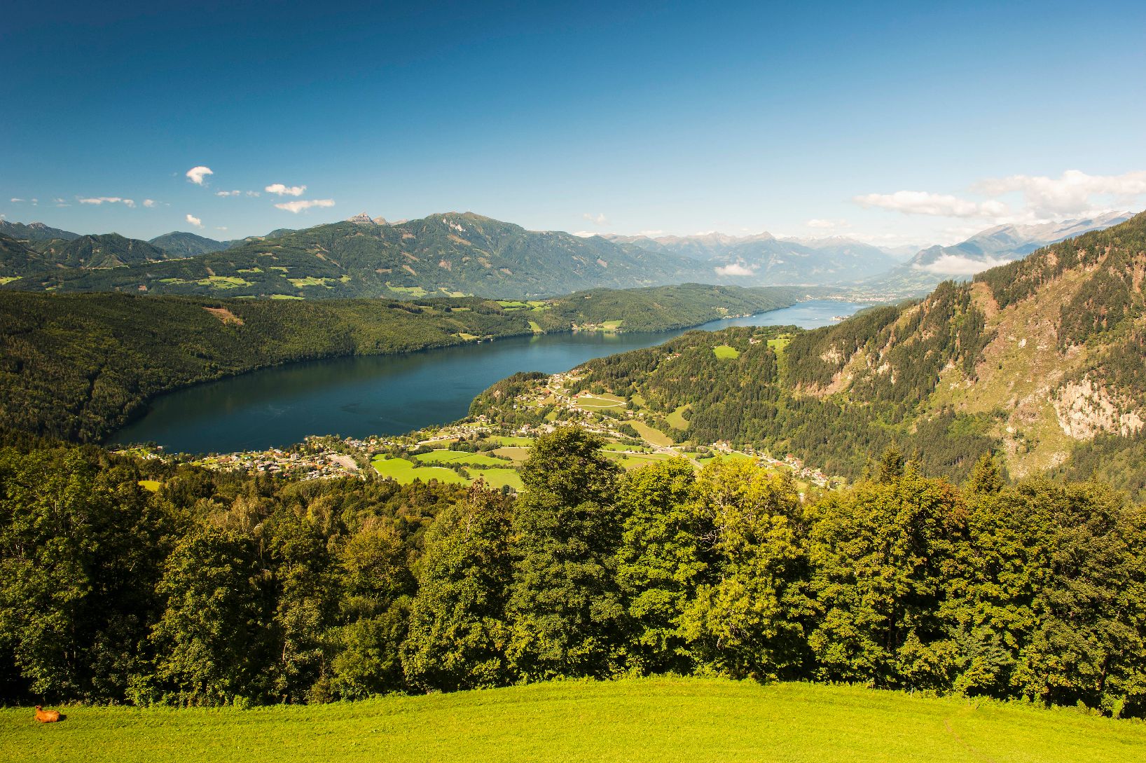 Mountain scenery with lake