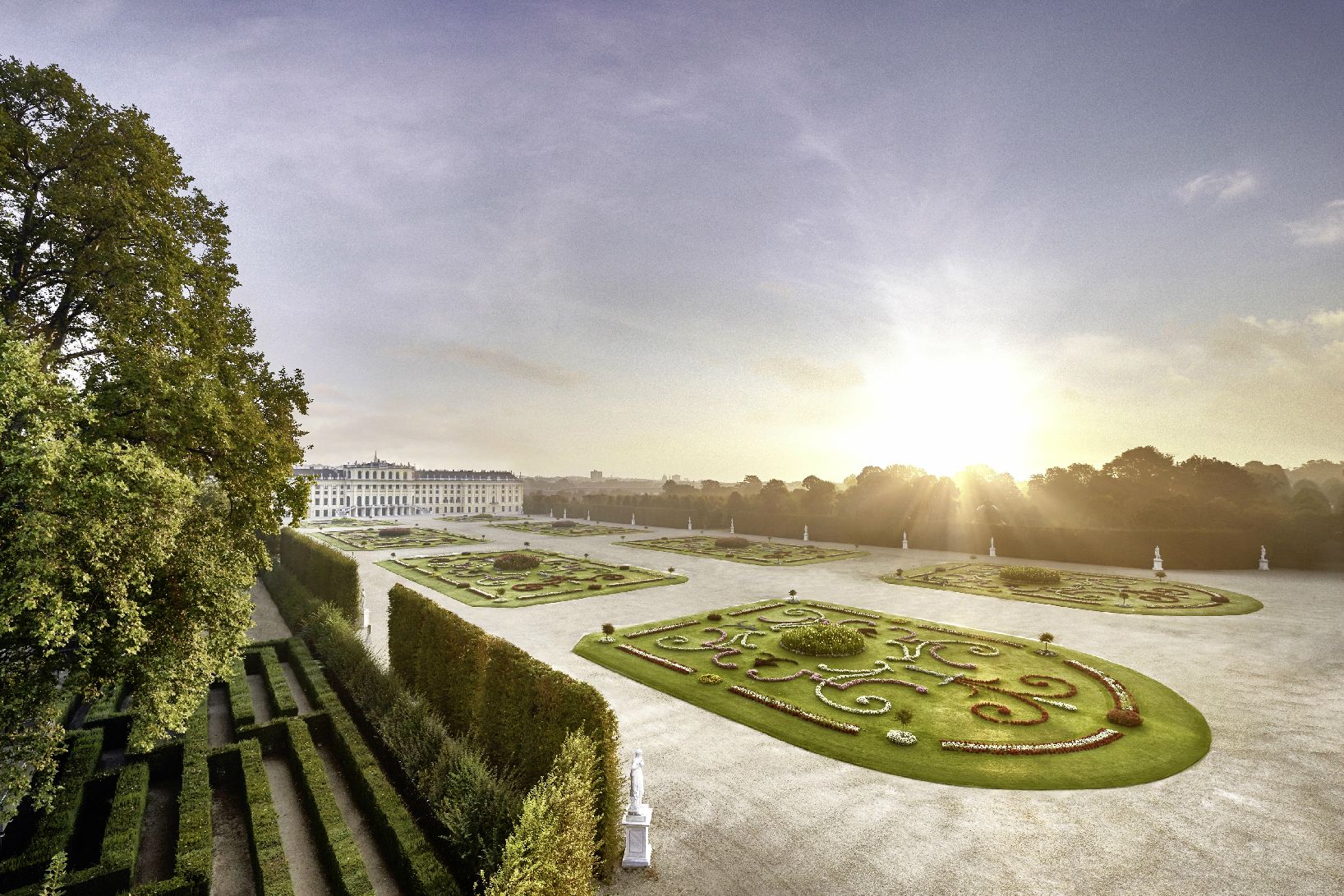 Parc at Schönbrunn palace