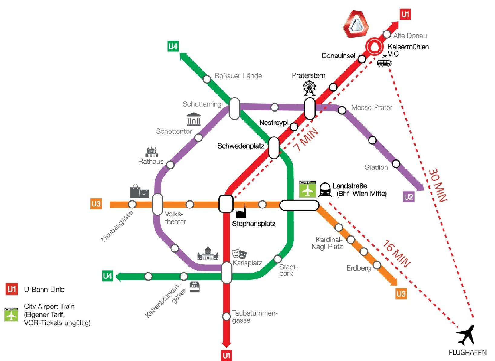 Se rendre à l'Austria Center Vienna (ACV)