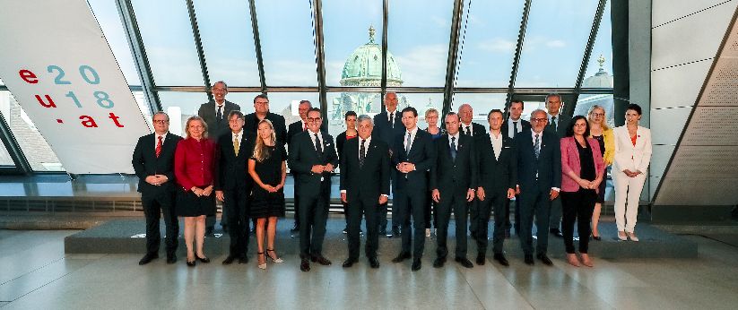 Réunion de la Conférence des présidents du Parlement européen avec le gouvernement fédéral autrichien