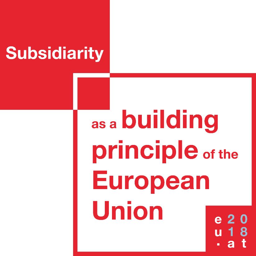 Logo subsidiarity red white