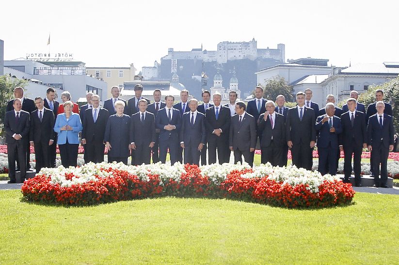 Informeller Gipfel der Staats- und Regierungschefs, Salzburg 2018 – Familienfoto