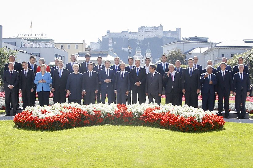 Sommet informel des chefs d'État ou de gouvernement, Salzbourg 2018 – Photo de famille