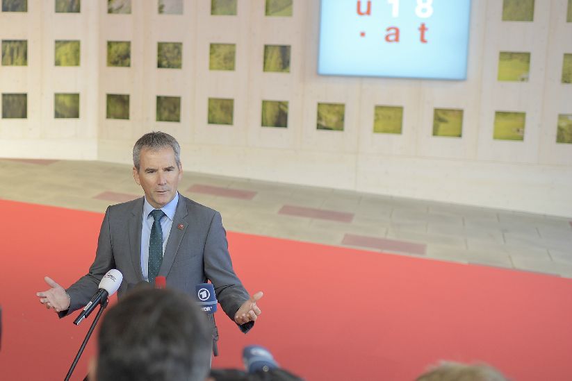 Federal Minister Hartwig Löger at the informal meeting of economic and financial affairs ministers