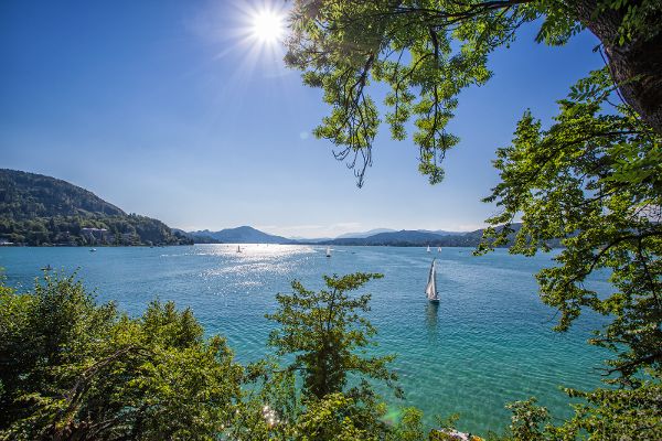 Blick auf den Wörthersee in Kärnten